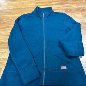 L.L. Bean Women's Teal Puffer Zip up